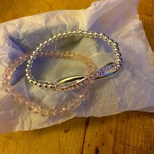 Avon Pink Ribbon stretch bracelets